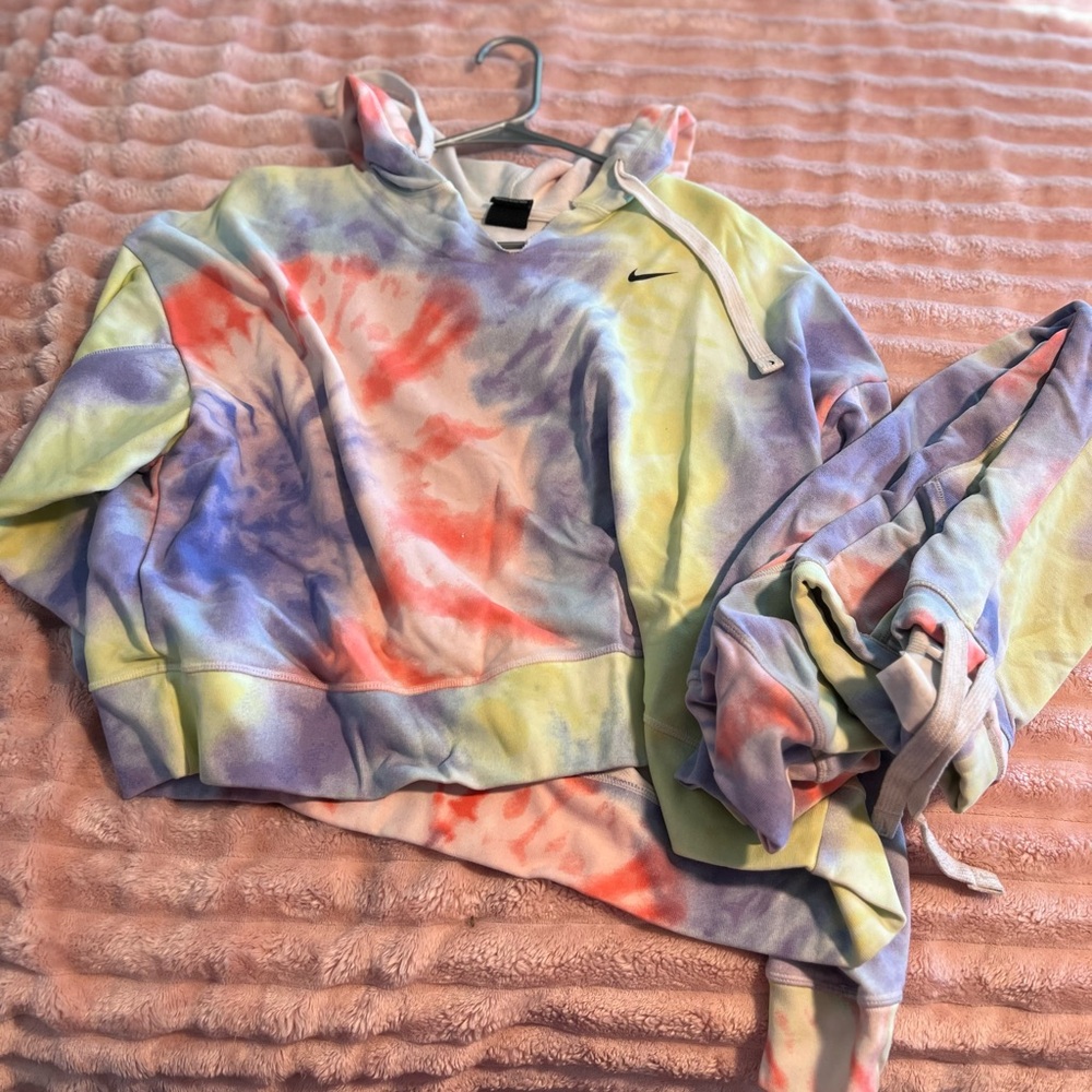 Nike Women's Multicolor Tie-Dye Hoodie